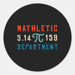 Pi Tag 2025 Mathematik Mathletic Depar Runder Aufkleber