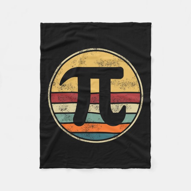Pi Tag 2025 Mathematik Retro Vintag D Fleecedecke (Vorderseite)