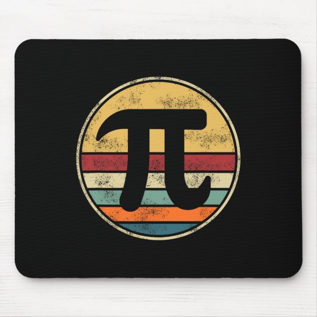 Pi Tag 2025 Mathematik Retro Vintag D Mousepad (Vorne)