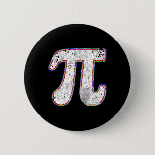 Pi-Tag 2025 Retro Vintage Mathelehrer Frauen Männe Button