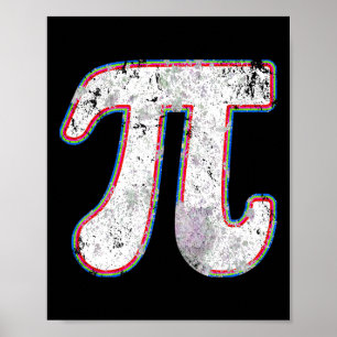 Pi-Tag 2025 Retro Vintage Mathelehrer Frauen Männe Poster