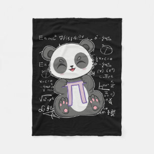 Pi Tag 3.14159 Algebra Mathematiatic Anime Panda B Fleecedecke