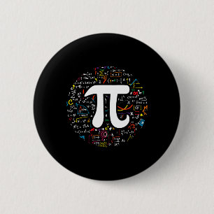 Pi Tag 3.14159 Pi Symbolwissenschaft und Mathemati Button