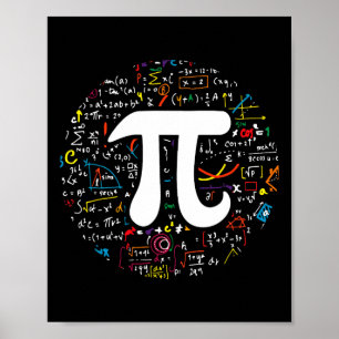 Pi Tag 3.14159 Pi Symbolwissenschaft und Mathemati Poster