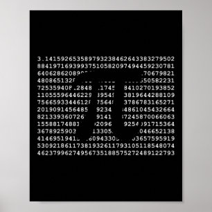 Pi Tag 3.14 Cool Funny Nerd Math Geek Poster