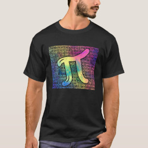 Pi-Tag 3 14 Cool Nerd Mathe-Geek Regenbogen Vintag T-Shirt