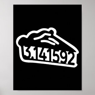 Pi-Tag 3.14 lustiger Mathe-Wortwitz Nerd Männer Fr Poster