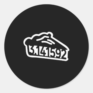 Pi-Tag 3.14 lustiger Mathe-Wortwitz Nerd Männer Fr Runder Aufkleber
