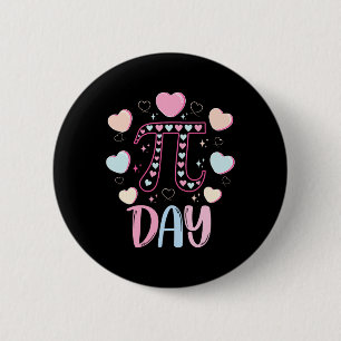Pi Tag 3.14 Pi Symbol Funny Pi Day Candy Herzmatte Button