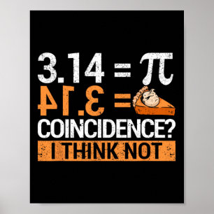 Pi Tag 3.14 Pi Tag 3.14 Mathe ist ein Stück Pizza Poster