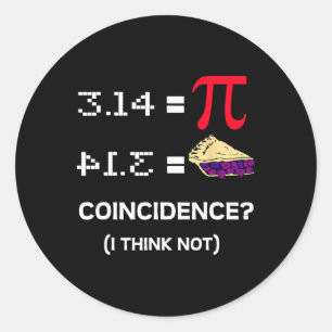 Pi Tag 3.15 Pi Symbolwissenschaft und Mathematikle Runder Aufkleber