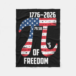 Pi-Tag Amerikanische Flagge Patriotischer Mathe-Ne Fleecedecke