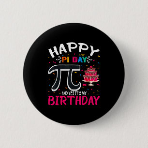 Pi-Tag Geburtstag Mathe-Liebhaber Frohen Pi-Tag Ja Button