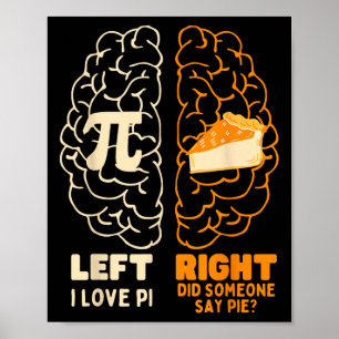 Pi Tag I Liebe Pie Math Lover Lehrer Männer W Poster
