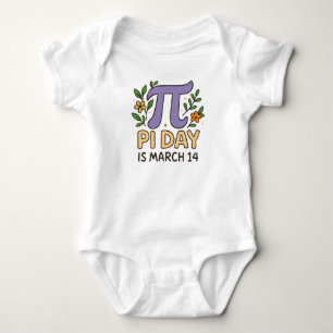 Pi-Tag ist am 14. März - Florales Baby-Body Baby Strampler