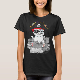 Pi-Tag-Mathe-Katzen-Nerd-Mathe-Pirat-Lehrer-Studen T-Shirt