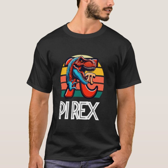Pi-Tag Pi Rex Dinosaurier T-Shirt (Vorderseite)