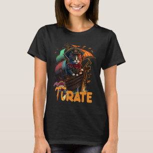 Pi-Tag-Pirat-Katze 3 14 Mathe-Wissenschaft-Lehrer T-Shirt