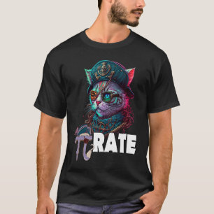 Pi-Tag-Pirat-Katze 3 14 Mathe-Wissenschaft-Lehrer T-Shirt