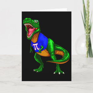 Pi-Tag-Rex-Dinosaur-T-Shirt-Mathematik-Geschenk-Mä Karte