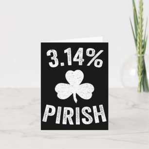Pi-Tag St. Patrick's 3.14 Irischer Lustiger Pirish Karte
