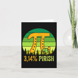 Pi-Tag St. Patrick's 3.14 Irisches Retro Pirish Ma Karte