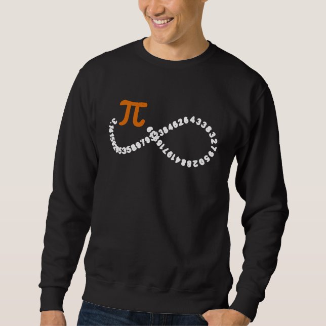 Pi-Tag-Unendlichkeitssymbol-Math-Nerd-Geek-Unendli Sweatshirt (Vorderseite)