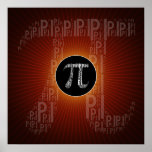 Pi Typisiertes Textsymbol | Geek-Math-Poster Poster<br><div class="desc">Einzigartiges Design mit typisiertem Text-Symbol. Dunkelroter Ton glänzt Hintergrund. Ideal für Studenten,  Mathematiker,  Mathematiker,  Mathematiker/Naturwissenschaftler,  Professoren,  Forscher oder für alle,  die Sie als Wissenschaftler kennenlernen,  um den Pi Day zu feiern!</div>