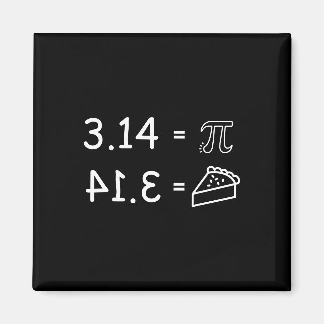 Pi Verschwörung Pie Fun Pi Day Match Magnet (Vorne)