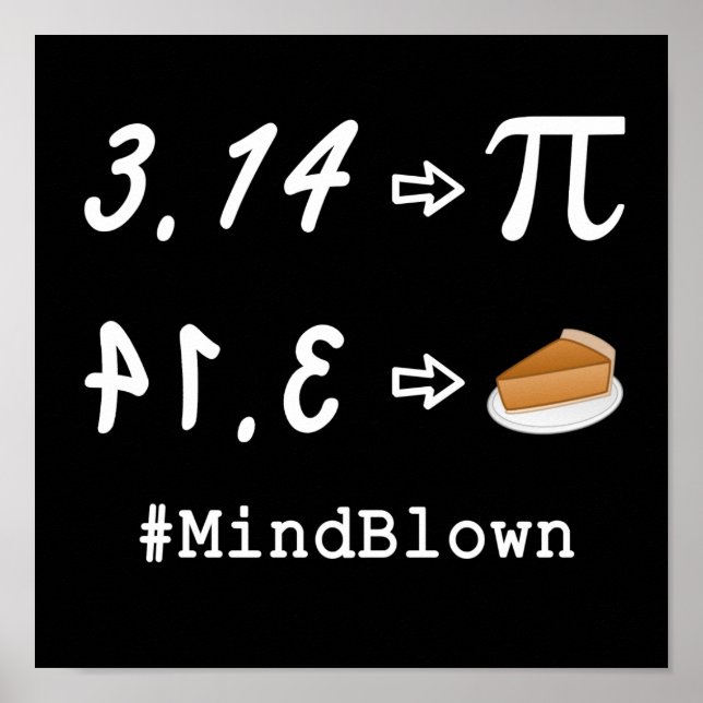 Pi vs Pie Mind Blown! Poster (Vorne)