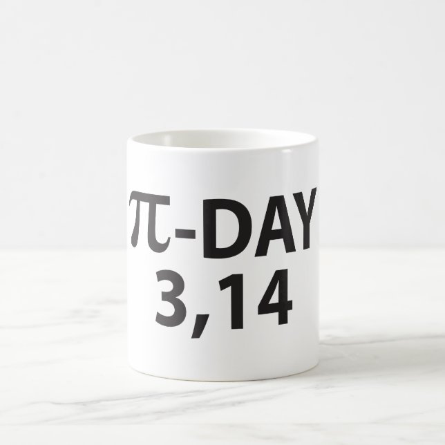 Pi-Zahl als Pi-Tag Kaffeetasse (Mittel)