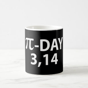 Pi-Zahl als Pi-Tag Kaffeetasse
