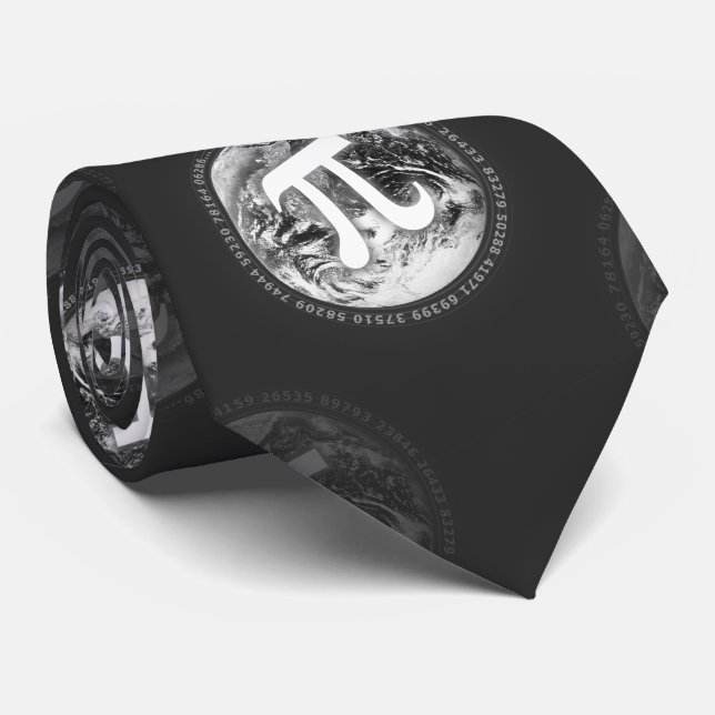 Pi Zahlenmuster | NERD Krawatte (Gerollt)