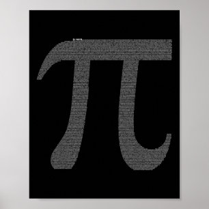 Pi-Zeichen mit 10 Poster