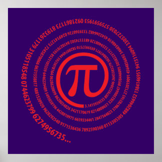 Pi-Zeichen, Spiral-Version Poster