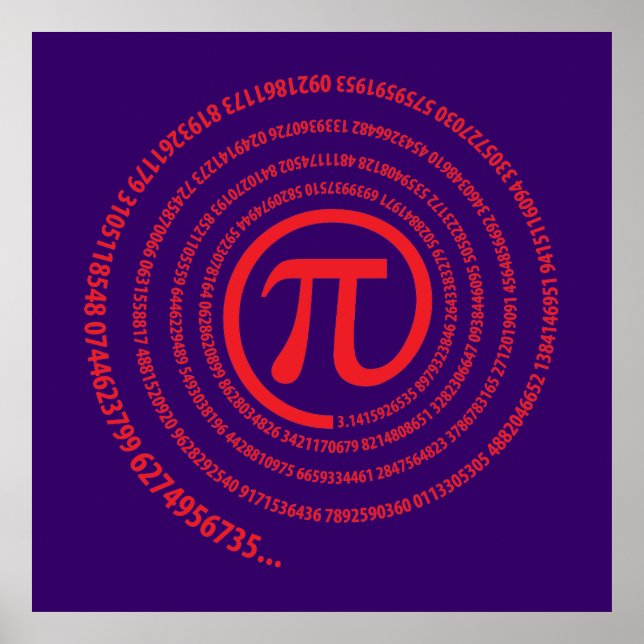 Pi-Zeichen, Spiral-Version Poster (Vorne)