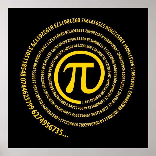 Pi-Zeichen, Spiral-Version Poster (Vorne)