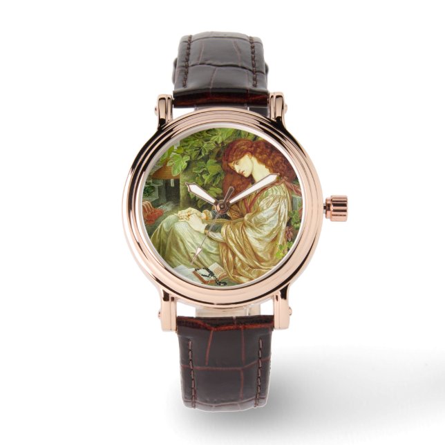 Pia De' Tolomei (schöne italienische Frau) Armbanduhr (Vorderseite)