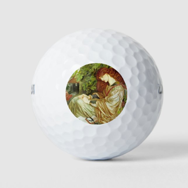 Pia De' Tolomei (schöne italienische Frau) Golfball (Vorderseite)