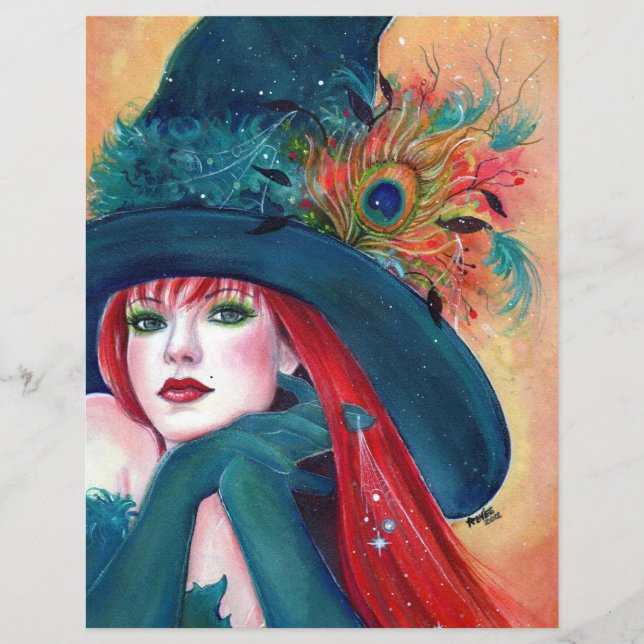 Pia Dora Halloween Witch Flyer von Renee (Vorne)