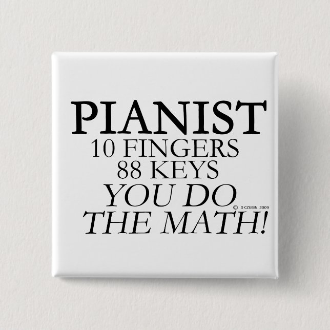 Pianist 10 Fingers 88 Keys Button (Vorderseite)