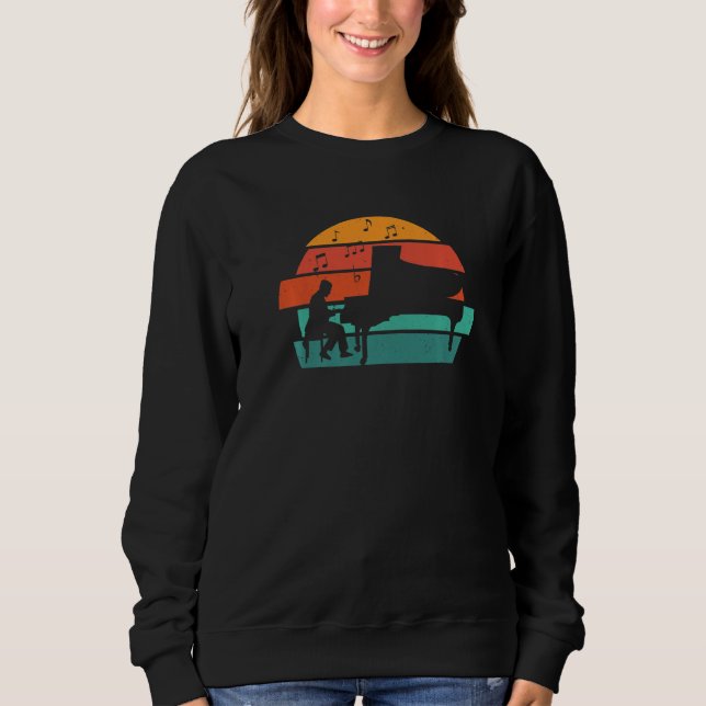 Pianist And Notes   Sweatshirt (Vorderseite)