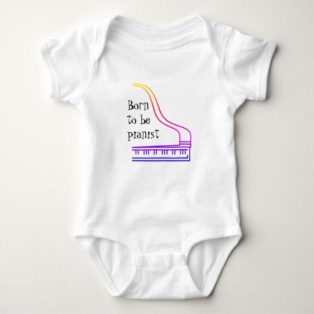 Pianist Baby Shirt von Syahikmah (Vorderseite)