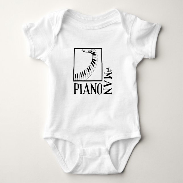 Pianist Baby Strampler (Vorderseite)