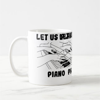 Pianist Design Grand Piano Kaffeetasse