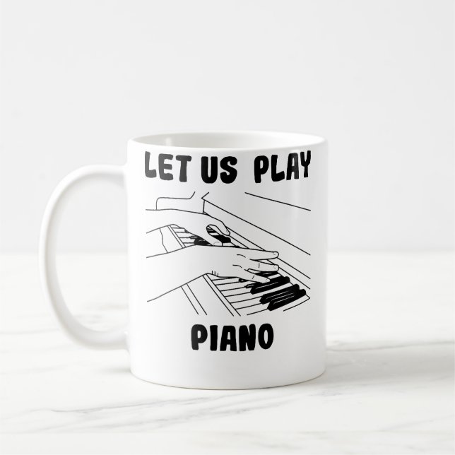 Pianist Designflügel Kaffeetasse (Links)