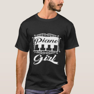 Pianist Geschenk Ich Bin Ein Piano Mädchen Spieler T-Shirt