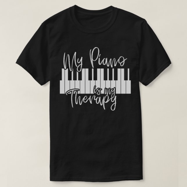 Pianist Gift Music Musician Keys T-Shirt (Design vorne)
