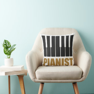 Pianist Moderne Typografie Kissen