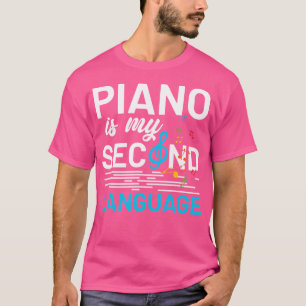 Pianist Musiker Noten Violinschlüssel Klavier T-Shirt